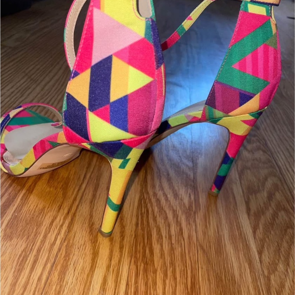 Colorful Geometric Women's Heels